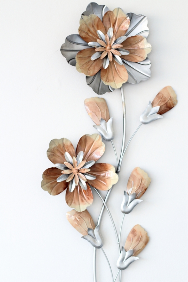 Plechová dekorace na zeď 68cm