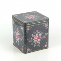 Plechová dóza Abelone dar grey 15x15x17cm