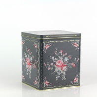 Plechová dóza Abelone dar grey 15x15x17cm