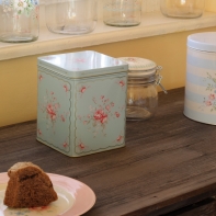 Plechová dóza Abelone pale blue 12x12x15cm