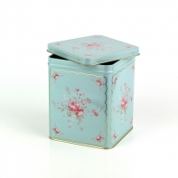 Plechová dóza Abelone pale blue 12x12x15cm