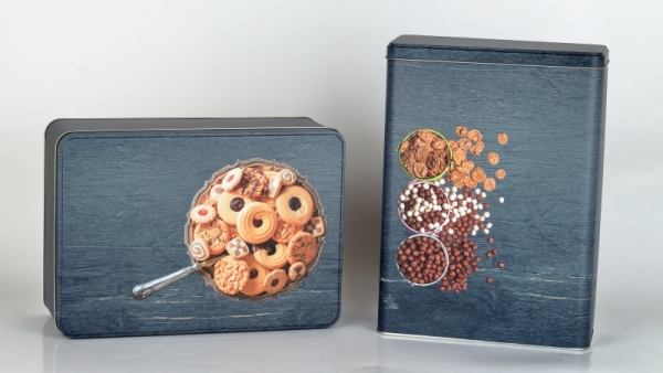 Plechová dóza na sušenky 26,5x19x8cm