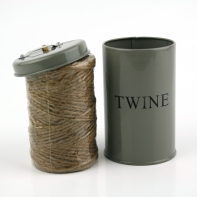 Plechová dóza s provázkem 12x7cm