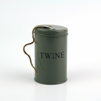 Plechová dóza s provázkem 12x7cm