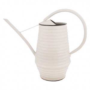 Plechová konvička na zalévání bílá 20cm