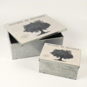 Plechová krabička Oliviers de Provence 19/13cm