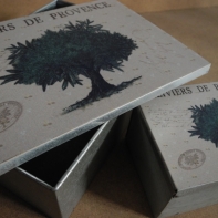 Plechová krabička Oliviers de Provence 19/13cm