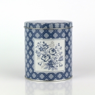 Plechová kulatá dóza Sadie blue 10cm