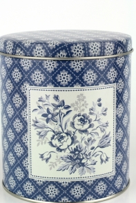 Plechová kulatá dóza Sadie blue 10cm