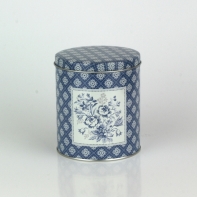 Plechová kulatá dóza Sadie blue 10cm
