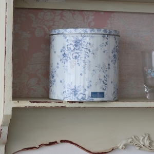 Plechová kulatá dóza Sadie blue 13,5cm