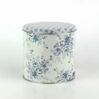 Plechová kulatá dóza Sadie blue 13,5cm