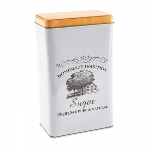 Plechová retro dóza na cukr  Aurora Sucre 12 x 19 x 7,5 cm