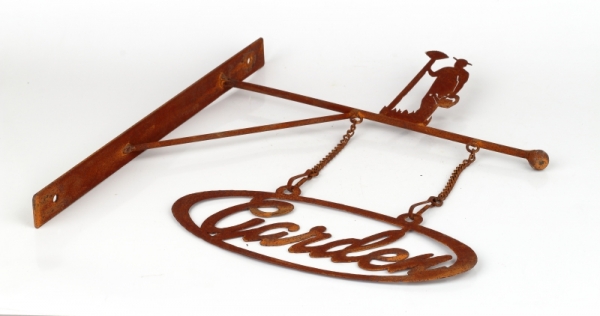 Plechová závěsná cedule Garden 39x32cm