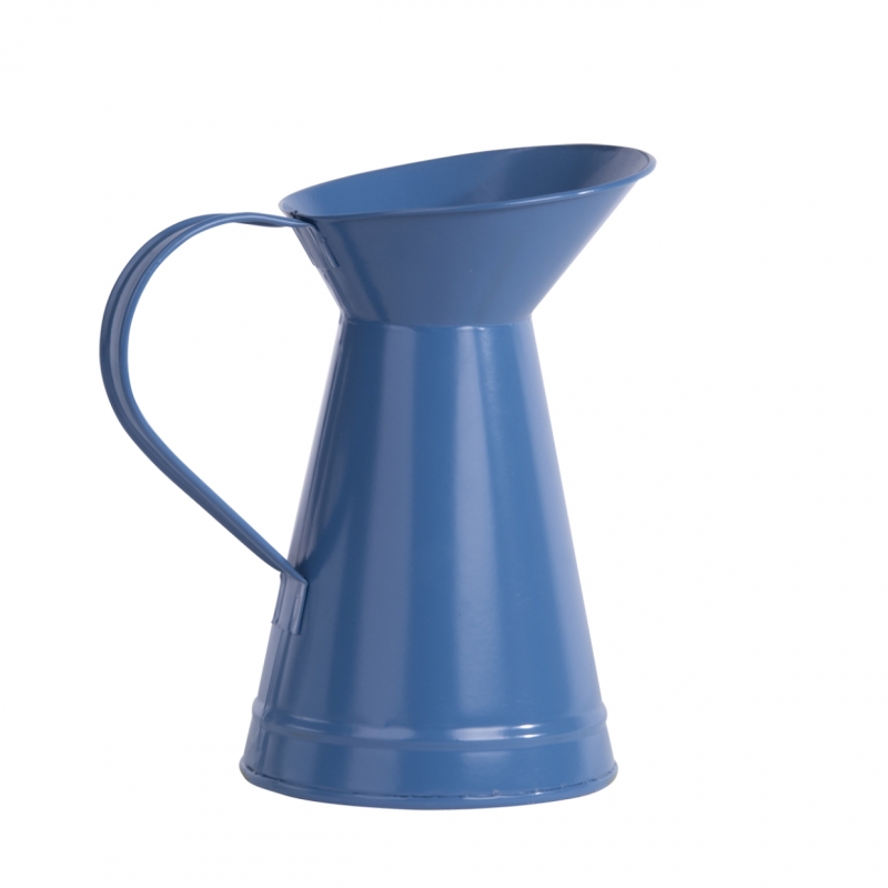 Plechový džbánek kovový tmavě modrá 