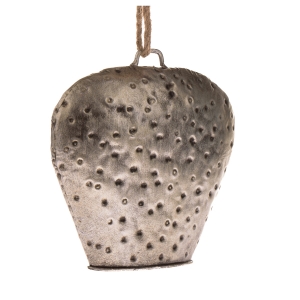 Plechový kravský zvon 15 x 15,5 x 5 cm