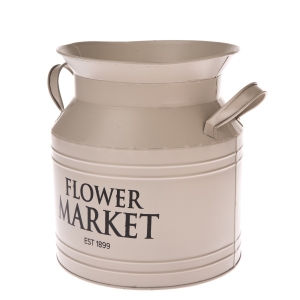 Plechový květináč bandaska 23x23x21cm