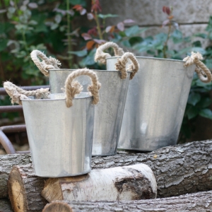 Plechový květináč set 3ks 