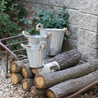 Plechový květináč set 3ks 