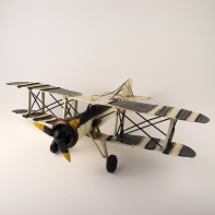 Plechový model letadla 43x33x13cm