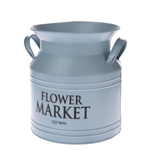 Plechový obal na květináč bandaska 23x23x21cm