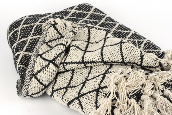 Pléd s třásněmi 170x124cm