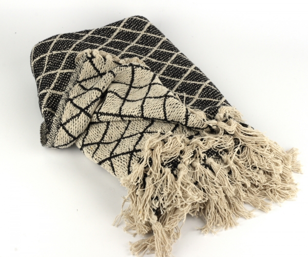 Pléd s třásněmi 170x124cm