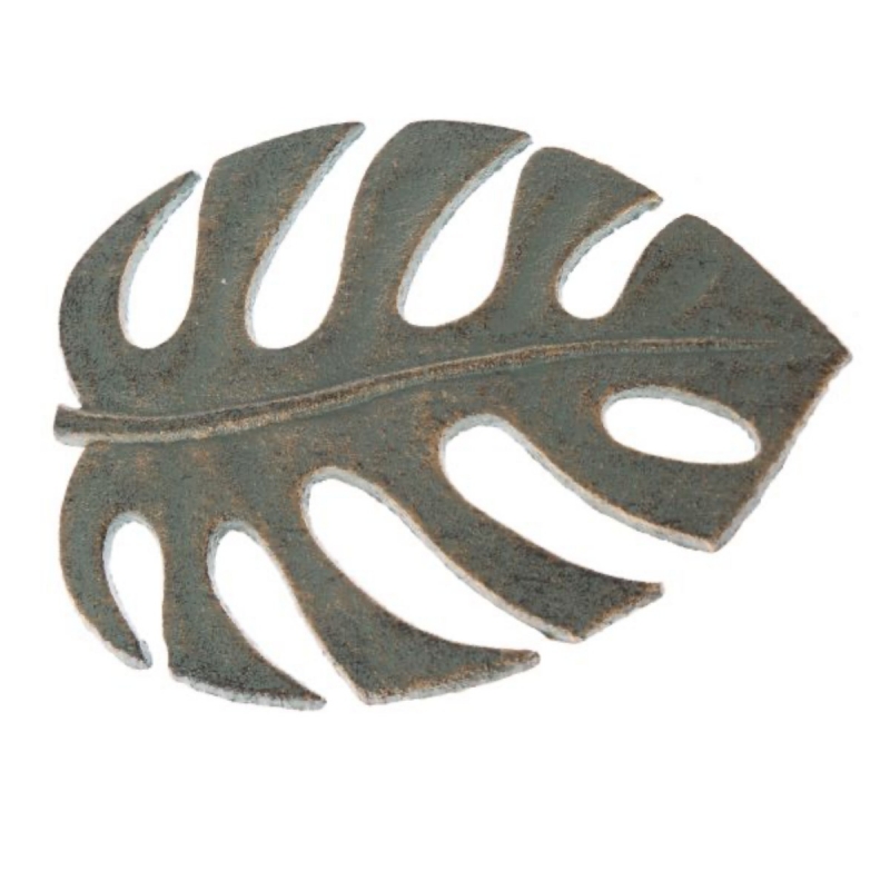 Podložka pod horké hrnce zelený list 20x16cm