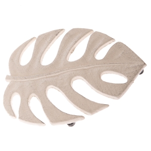 Podložka pod hrnec bílý list 20x16cm