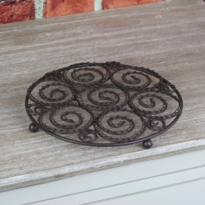 Podložka pod hrnec kovová s výpletem 21cm