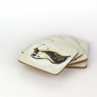 Podložka pod hrnek kočka 10x10cm (sada 6ks)