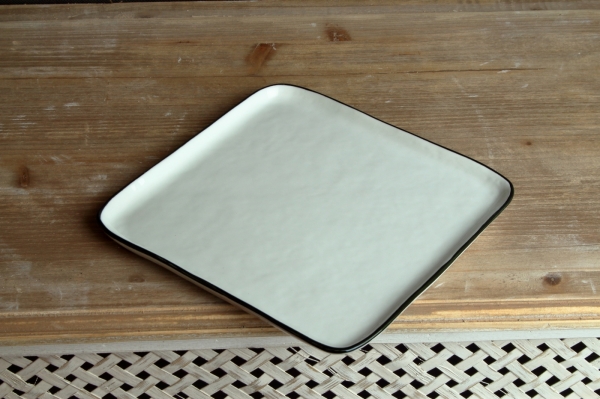 Podnos porcelánový bílý