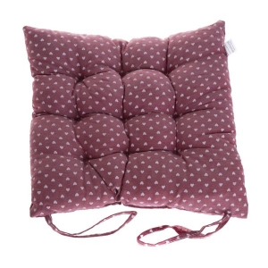 Podsedák na židli 40x40 cm bordó
