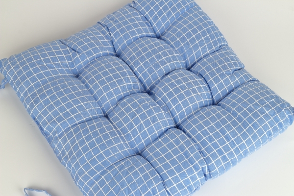 Podsedák na židli modrý 40x40cm