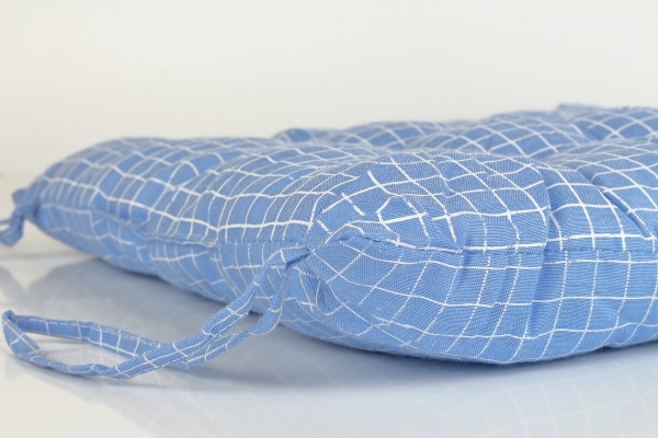 Podsedák na židli modrý 40x40cm