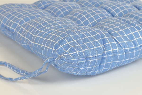 Podsedák na židli modrý 40x40cm