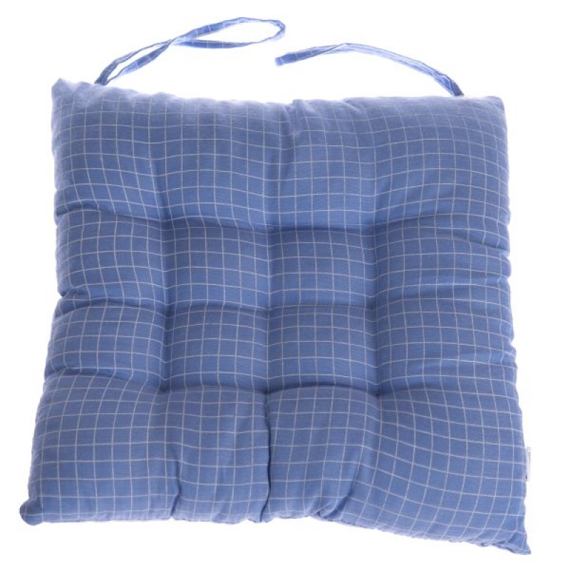 Podsedák na židli modrý 40x40cm