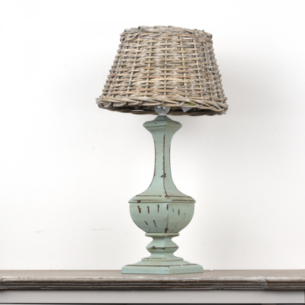 Podstavec lampy zelený antik 43cm