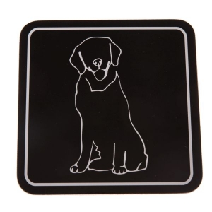 Podtácky pod hrnek tmavé se psem 6ks