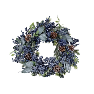 Podzimní dekorace na dveře věnec 55x55x17cm