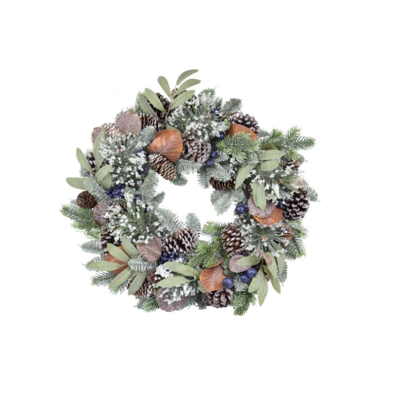 Podzimní věnec z listí 50x50x17cm