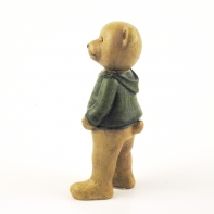 Pohádkový medvěd v zeleném svetru 18 cm