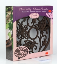 Pojízdný podstavec pod květináč motýl 29cm