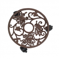 Pojízdný podstavec pod květináč motýl 29cm