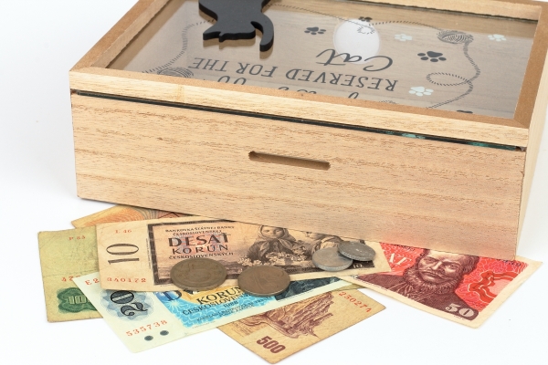 Pokladnička na bankovky