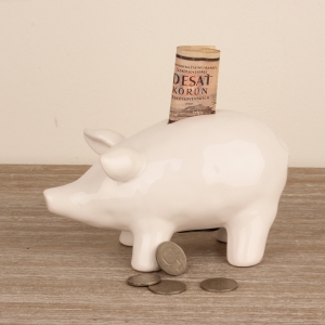 Pokladnička prasátko 19x10x7cm