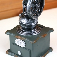 Pokladnička retro mlýnek na kávu 19x10 cm