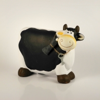 Pokladnička s tabulkou - kráva