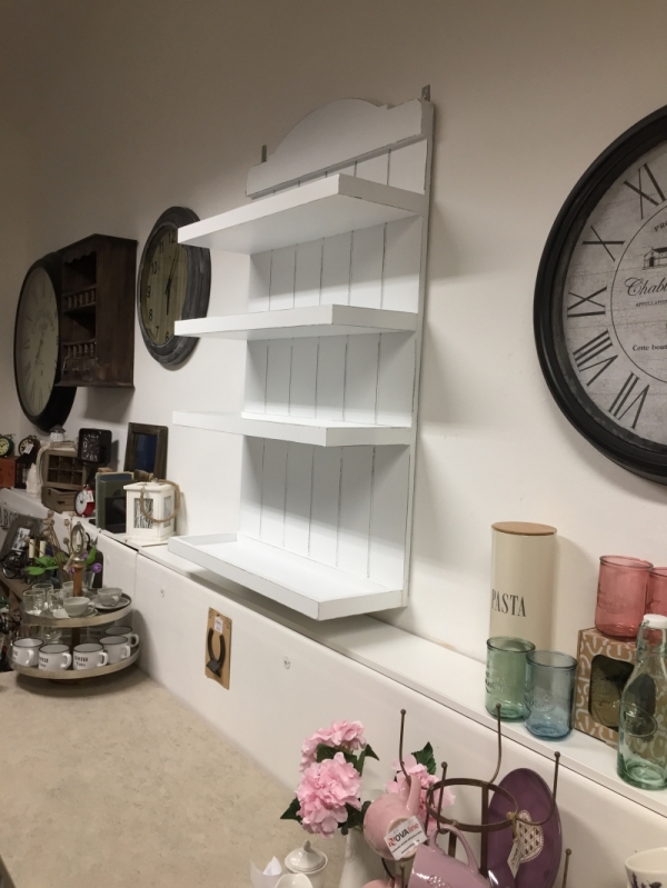 Police do kuchyně bílá 76x120x25cm - VYŘAZENO