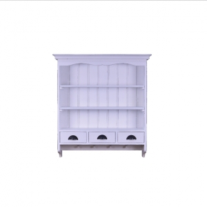 Police do kuchyně bílá se 3 šuplíky 88x95x28cm - VYŘAZENO